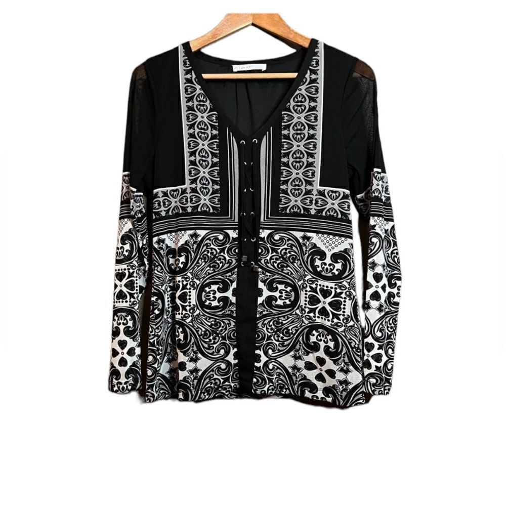 3 for $30! Cleo patterned top
